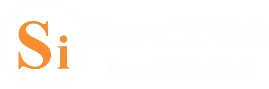 ServIDEAS Intenational White Logo